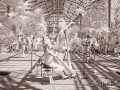 Harpist in Longwood Gardens Atrium