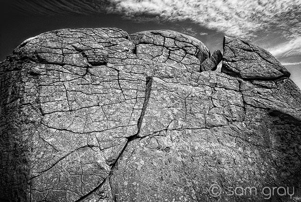 Texture Study, Devils Den Rocks, Gettysburg - D200 IR
